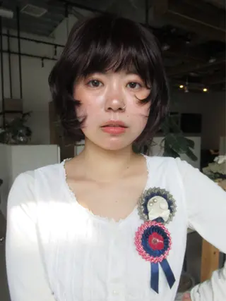 ショート パーマ 無料カットモデル募集 /ueno aiのヘアスタイル