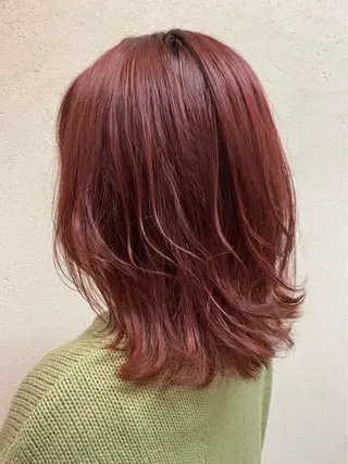 ミディアム カラー 北川 智海のヘアスタイル