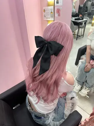 ロング カラー 地雷系  ピンク 🩷MOKAのヘアスタイル