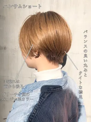 ショート カラー 千葉 郁也のヘアスタイル