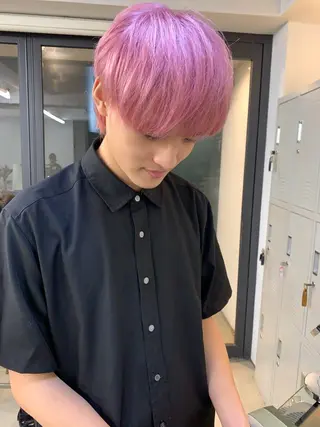 カラー メンズ leben serikaのヘアスタイル