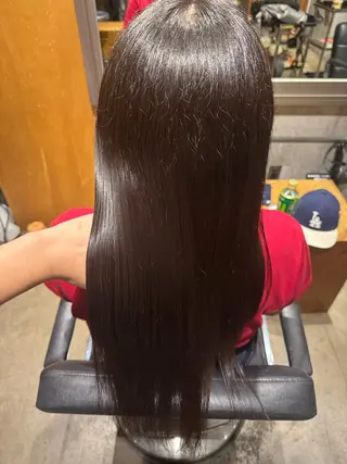ロング 染谷 奈保のヘアスタイル