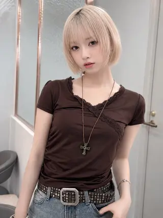 ショート 🦋韓国風レイヤー/ 艶髪矯正🦋凛太郎のヘアスタイル