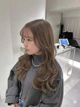 ロング カラー 🪞透け感&韓国ヘア 🪞honokaのヘアスタイル