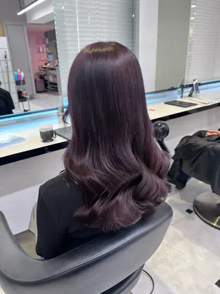 ミディアム カラー ヘアアレンジ 💕上野美容師☁ ブリーチ💖サワのヘアスタイル
