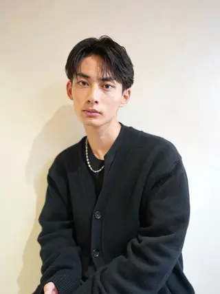 メンズ 横浜/メンズカット 曲がる縮毛矯正のヘアスタイル