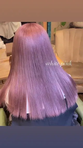 セミロング カラー AYANO /レイヤー/オリーブのヘアスタイル