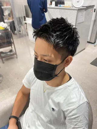 メンズ 京都河原町 メンズパーマ助川龍哉のヘアスタイル