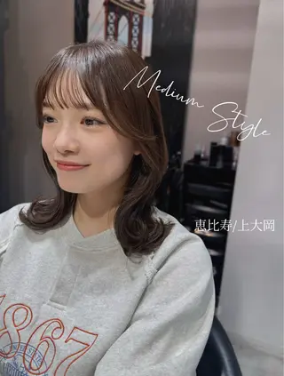 ミディアム カラー 似合う髪型見つけます AYAKAのヘアスタイル