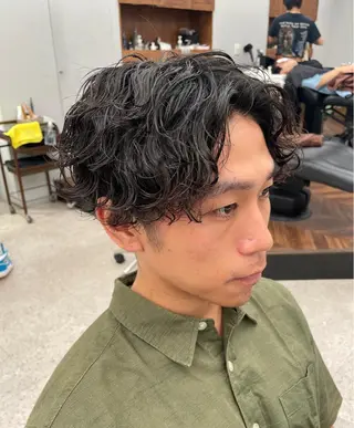 パーマ メンズ 京都河原町 メンズパーマ助川龍哉のヘアスタイル