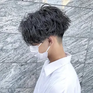 メンズ センターパート マスターかずまのヘアスタイル