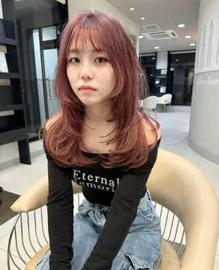 ロング カラー EARTH柏崎店/ 小林彩音のヘアスタイル