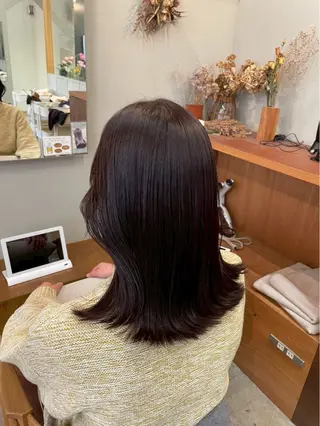 カラー Asumi/透明感 暖色カラーのヘアスタイル