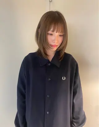 ミディアム カラー 似合わせヘア🪶 表参道／remiのヘアスタイル