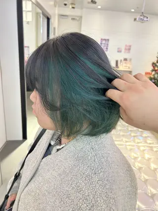 ミディアム カラー ヘアアレンジ 🎀ブリーチ×艶髪 🎀 ♡さや♡のヘアスタイル