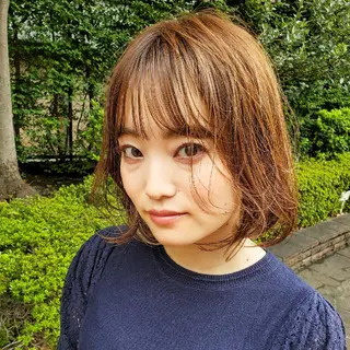 ショート カラー 韓国風レイヤーカット 上手く丁寧早い/マツのヘアスタイル