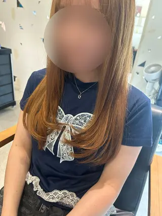 ロング 江川 輝星のヘアスタイル