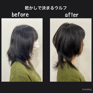 ミディアム 植野/新宿 高田馬場のヘアスタイル