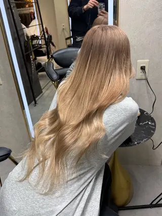 ロング 🐺新宿manabu カットモデルエクステのヘアスタイル