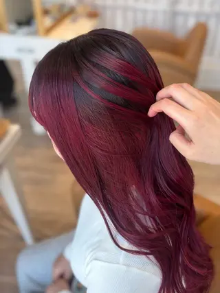 ロング カラー yui🥀/ボブ /ブリーチなしカラーのヘアスタイル