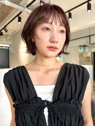 ミディアム カラー パーマ 💍🧸カラーモデル 募集中🧸💍のヘアスタイル