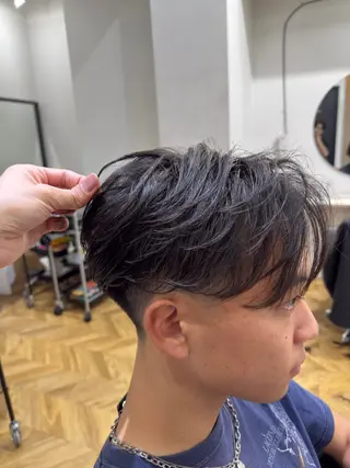 ショート メンズ 大人メンズ/無造作 パーマ/SHUHEYのヘアスタイル