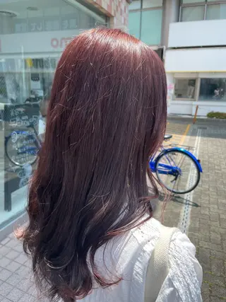 ミディアム カラー 🇰🇷ブリーチ縮毛 髪質改善七星🇰🇷のヘアスタイル