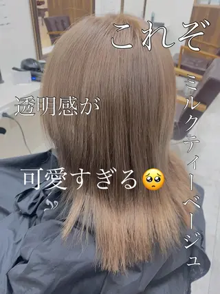 ミディアム カラー 【eimee】 店長✂️TAKUMAのヘアスタイル