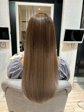 ロング 竹田 夏菜のヘアスタイル