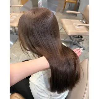 ロング カラー ミルクティーベージュ /cinq/ユキ❄️のヘアスタイル