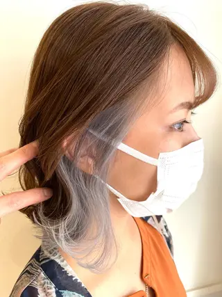 ミディアム カラー 《インナーカラー》 YAMADAのヘアスタイル