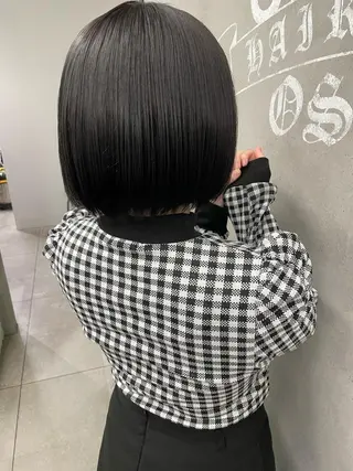 ショート 縮毛矯正・髪質改善 特化 出納 直起のヘアスタイル