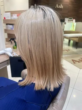 ミディアム カラー ヘアアレンジ 韓国ヘアメイク🎀/ 縮毛矯正✨山本媛香のヘアスタイル