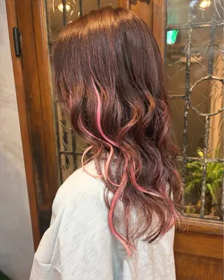 セミロング ヘアアレンジ 烏山 達也のヘアスタイル