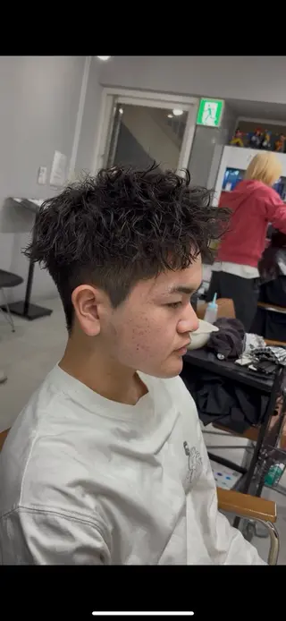 パーマ メンズ 下北沢メンズパーマ 特化園田 楓莉のヘアスタイル