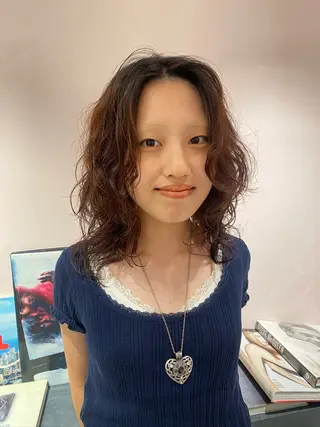 ミディアム パーマ 🫧Miyu カットモデル募集🫧のヘアスタイル