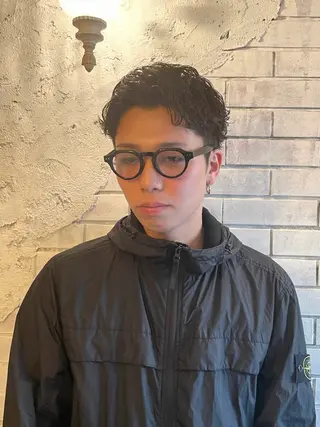 ショート パーマ メンズ ✂︎メンズ特化船橋 パーマ優希のヘアスタイル