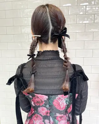 セミロング ヘアアレンジ 💎透明感カラー💎 ナチュラルテイストのヘアスタイル