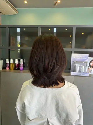 セミロング 🫧古田 穂香🫧カットモデルのヘアスタイル