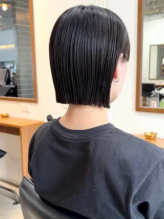 ショート 愛花/久屋大通/ 切りっぱなしボブのヘアスタイル