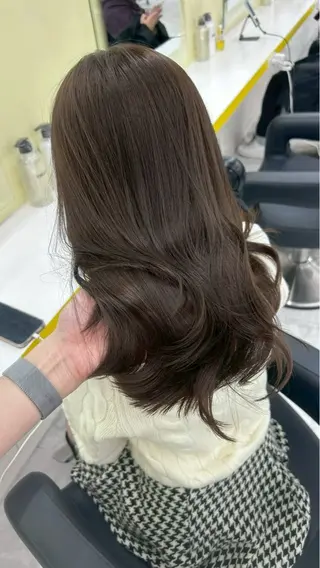 ロング カラー 韓国っぽ×透け感🪽 Fumi 🤍のヘアスタイル