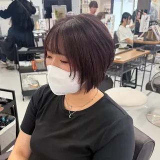 ミディアム 榎本 雪来のヘアスタイル