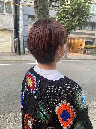 ショート カラー 韓国好き🇰🇷 美容師MIKUのヘアスタイル