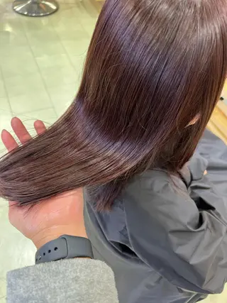 ショート カラー ヘアアレンジ チャンモリパーマ/韓 国/Minami🦋のヘアスタイル