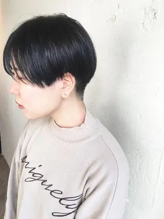 ショート シノザキ/薬院/ボブ /メンズパーマのヘアスタイル