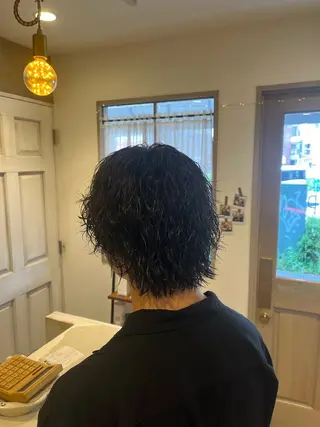 ミディアム パーマ メンズ 🌀メンズパーマ🌀 🐏丸山祐宇🐏のヘアスタイル