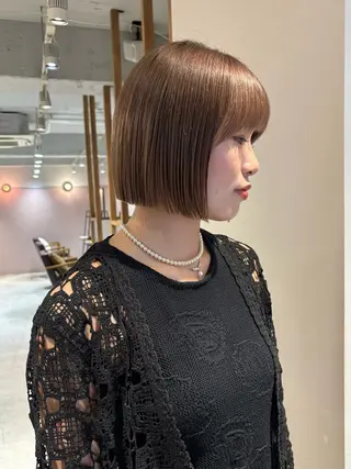ショート カラー mei｜顔まわり ×透明感カラーのヘアスタイル