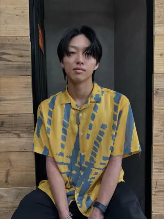 ショート パーマ メンズ hack 佐藤龍空のヘアスタイル