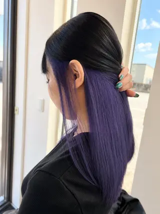 セミロング カラー 【SOYON本厚木】 髪質改善　　武尊のヘアスタイル