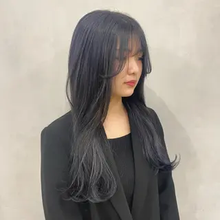 ロング カラー 🩵ブリーチカラー MIORI🩵のヘアスタイル